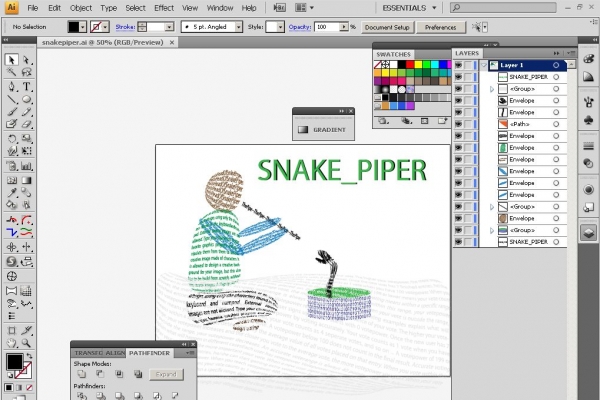 Creation of Snake Charmer: Step 1
